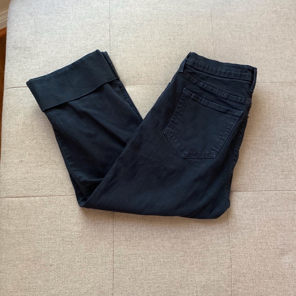 NYDJ black cuffed Bling Capri jeans. - Picture 1 of 6
